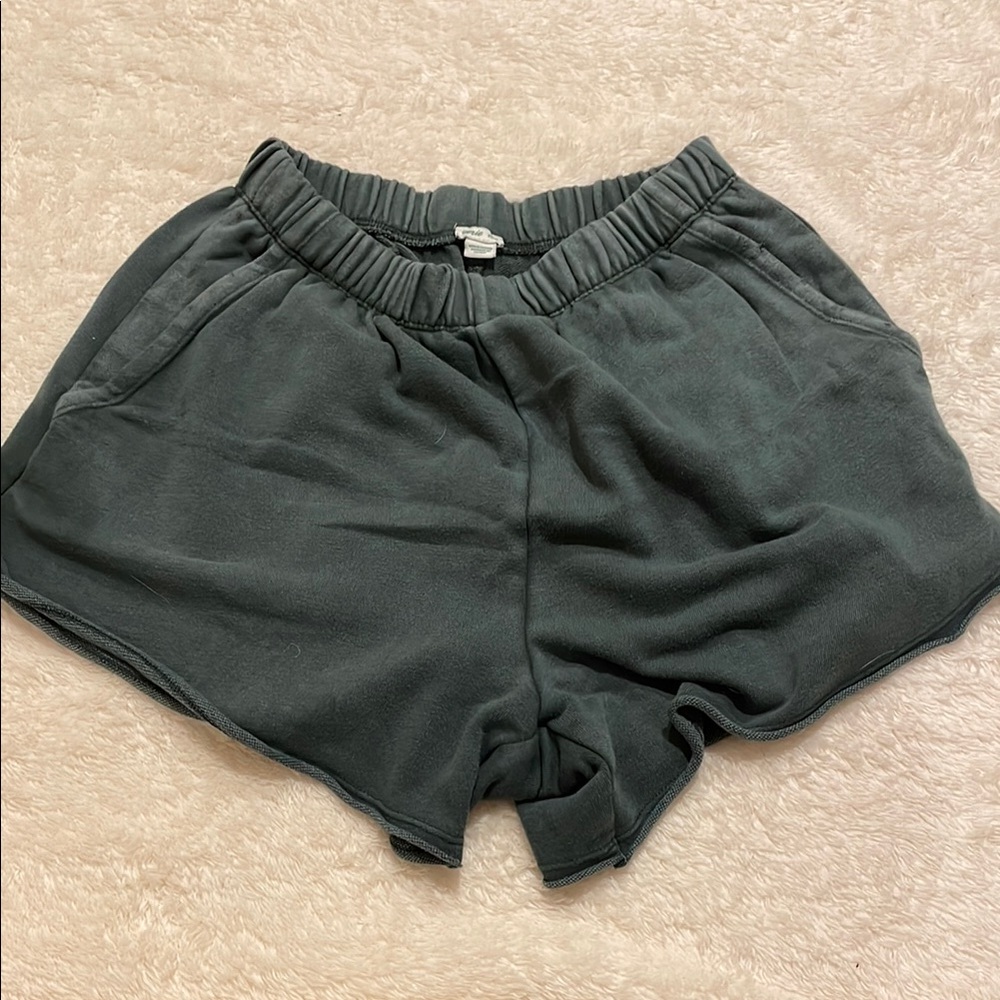 Women's Dark Green Shorts